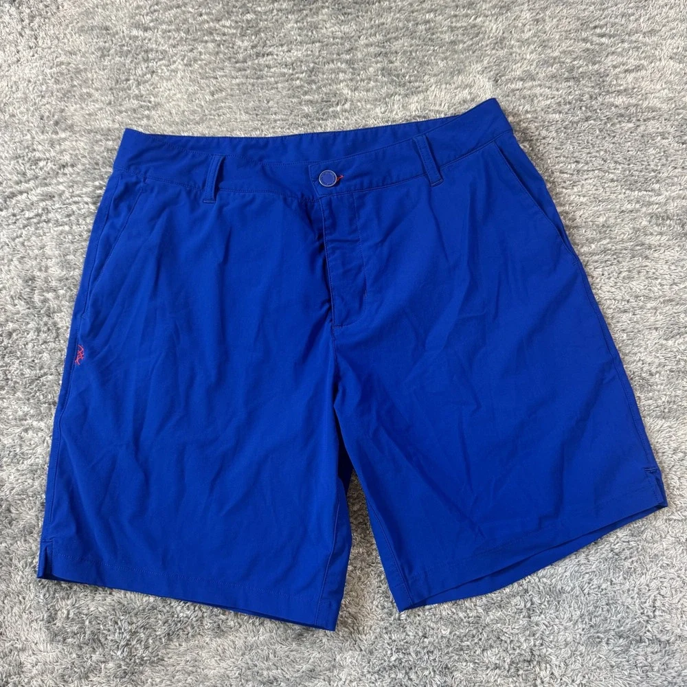 Rhone Commuter Shorts 31 Royal Blue Stretch Performance Fabric